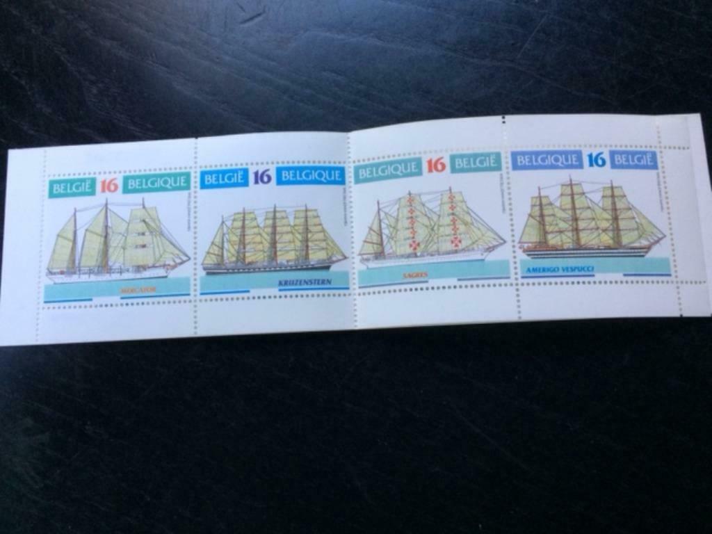postzegels historische zeilschepen, Postzegels en Munten, Postzegels | Europa | België, Scheepvaart, Ophalen of Verzenden, Zonder stempel