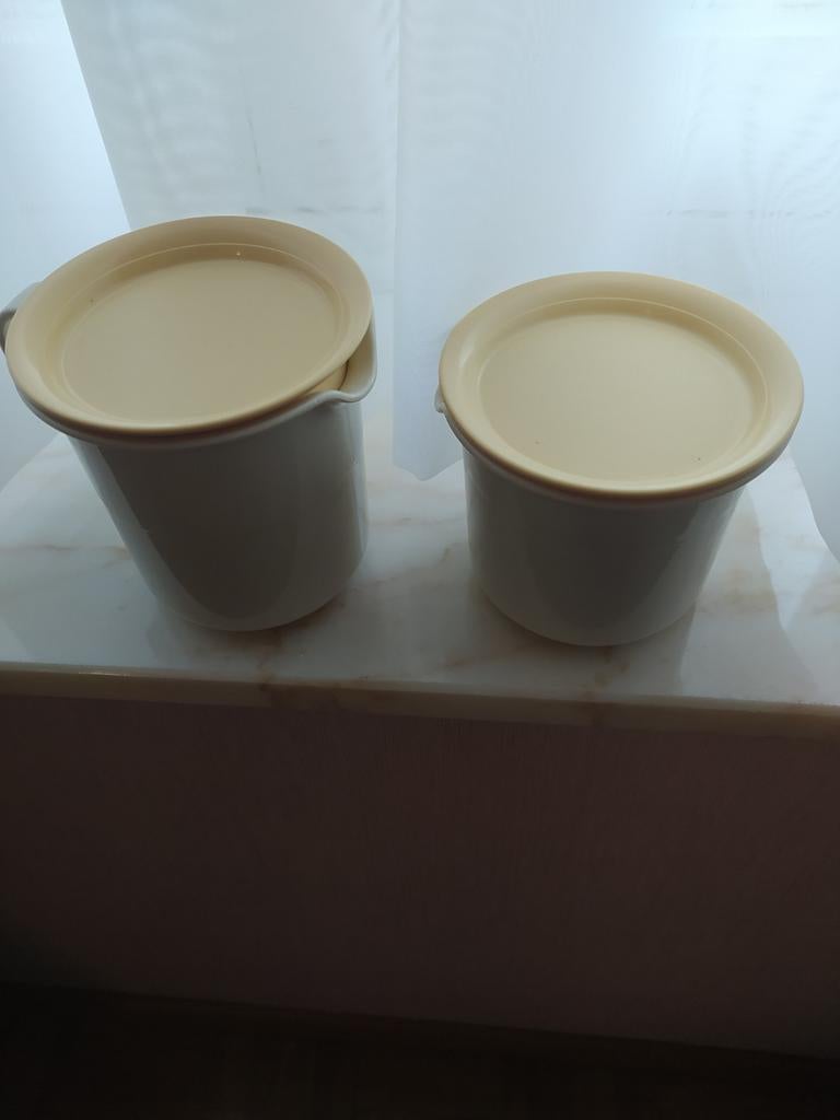 Melk en suikerpotje van tupperware, Huis en Inrichting, Ophalen
