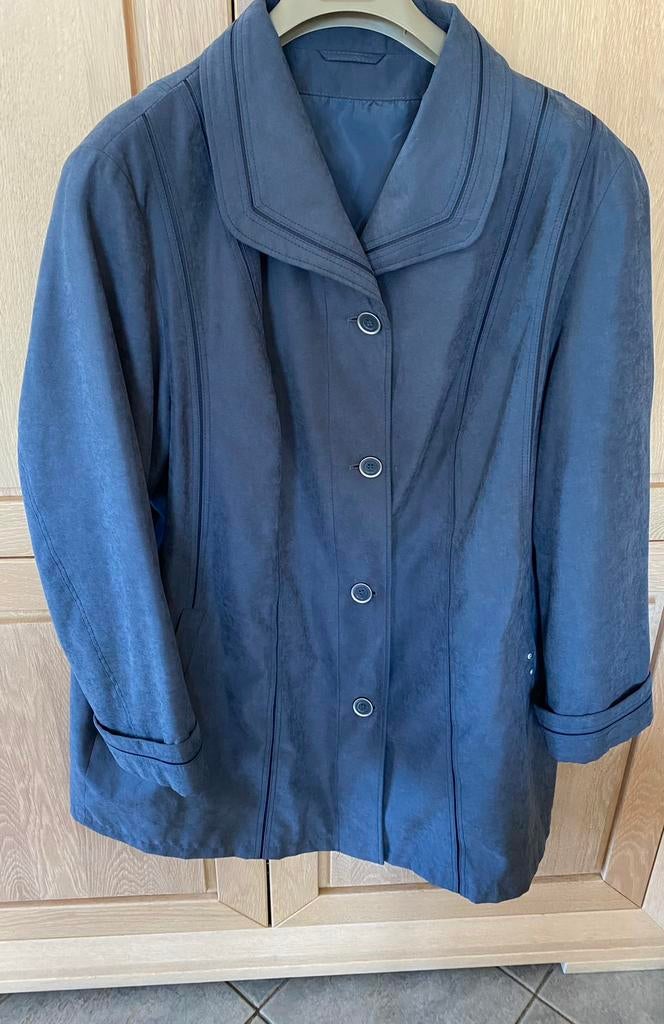 Dames Jas zomer in  Daim blauw/grijs, Kleding | Dames, Ophalen of Verzenden, Maat 46/48 (XL) of groter, Blauw