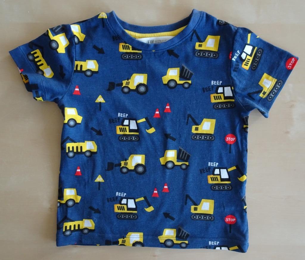 T-shirt graafmachines, maat 98/104, Kinderen en Baby's, Kinderkleding | Maat 98, H&M, Ophalen of Verzenden, Zo goed als nieuw