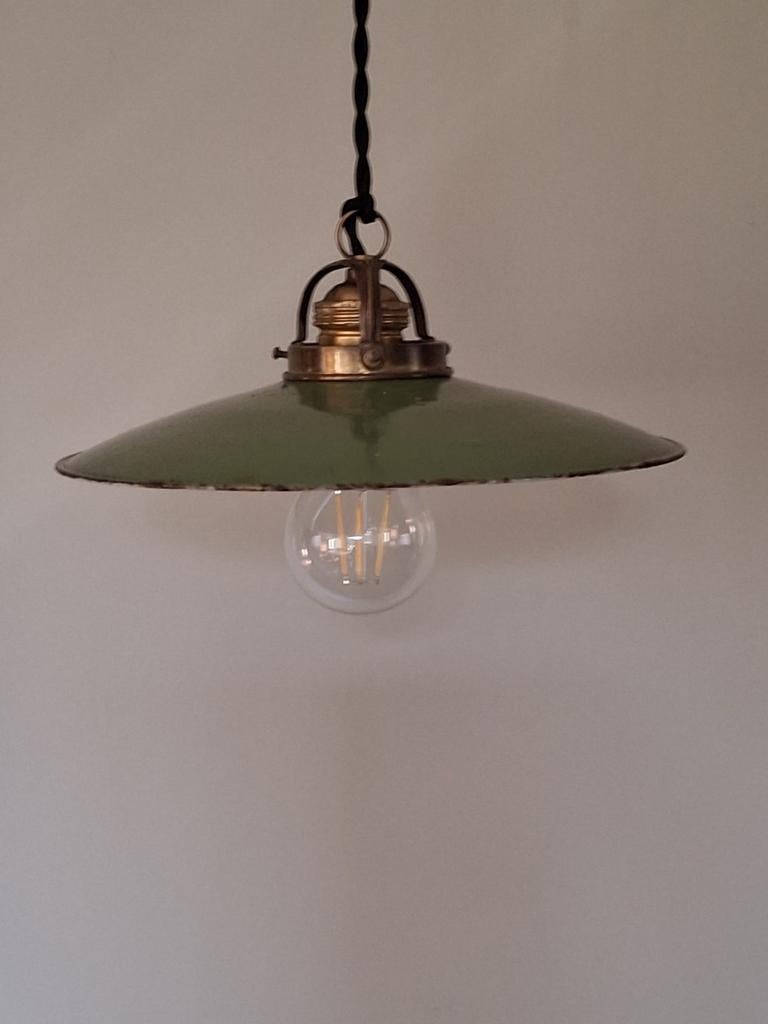 Emaille stallamp., Huis en Inrichting, Ophalen