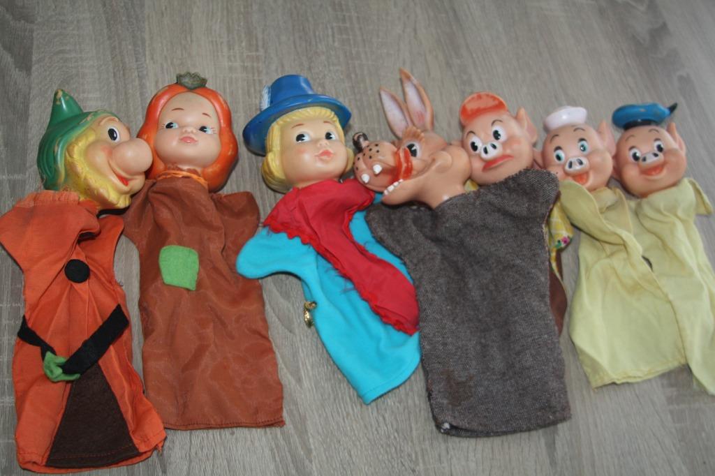 7 x originele Famosa ( italië ) , sprookjes handpoppen, Enlèvement ou Envoi, Utilisé
