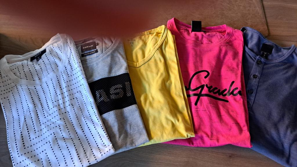 5 tchirts heren Small, Vêtements | Hommes, Enlèvement ou Envoi, Porté, Taille 46 (S) ou plus petite, Autres couleurs