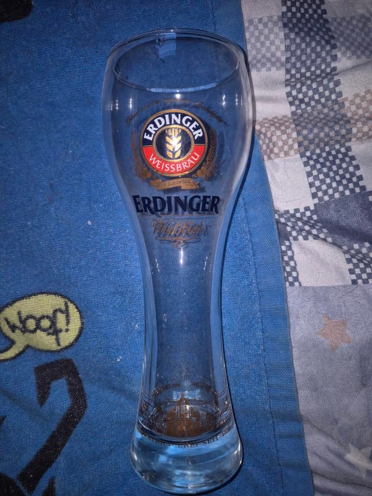 Groot bierglas erdinger, Verzamelen, Verzenden