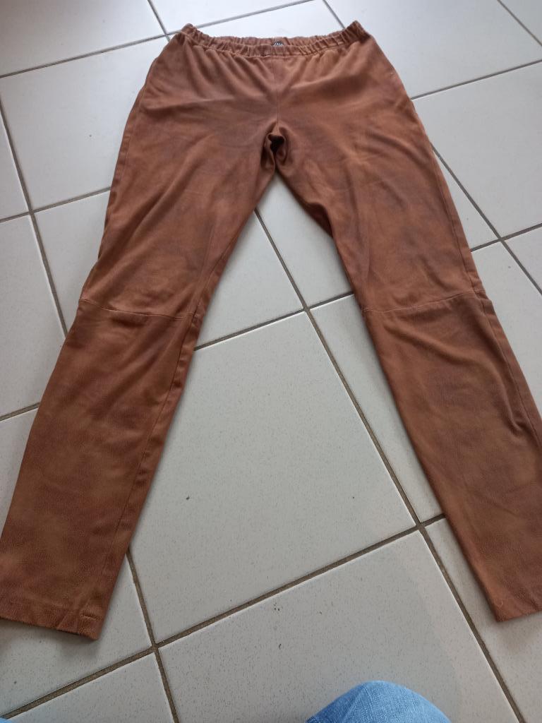 Stretch broek, Kleding | Dames, Ladress, Verzenden, Zo goed als nieuw, Bruin