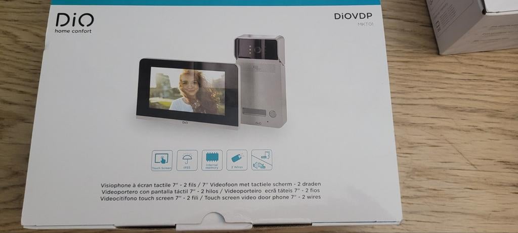 Visiophone multi appartement DiO avec écran 7", Filaire