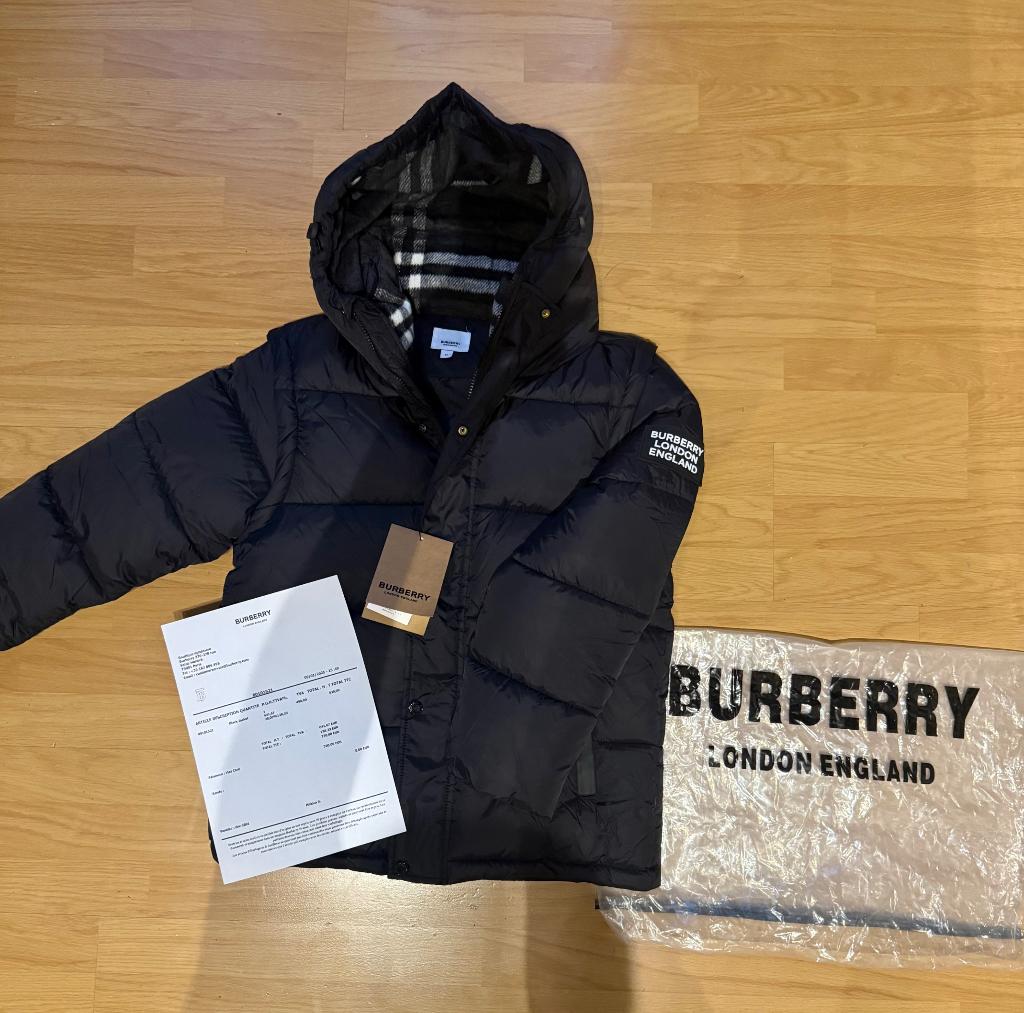 Doudoune Burberry, Ophalen, Maat 48/50 (M), Zwart, Nieuw