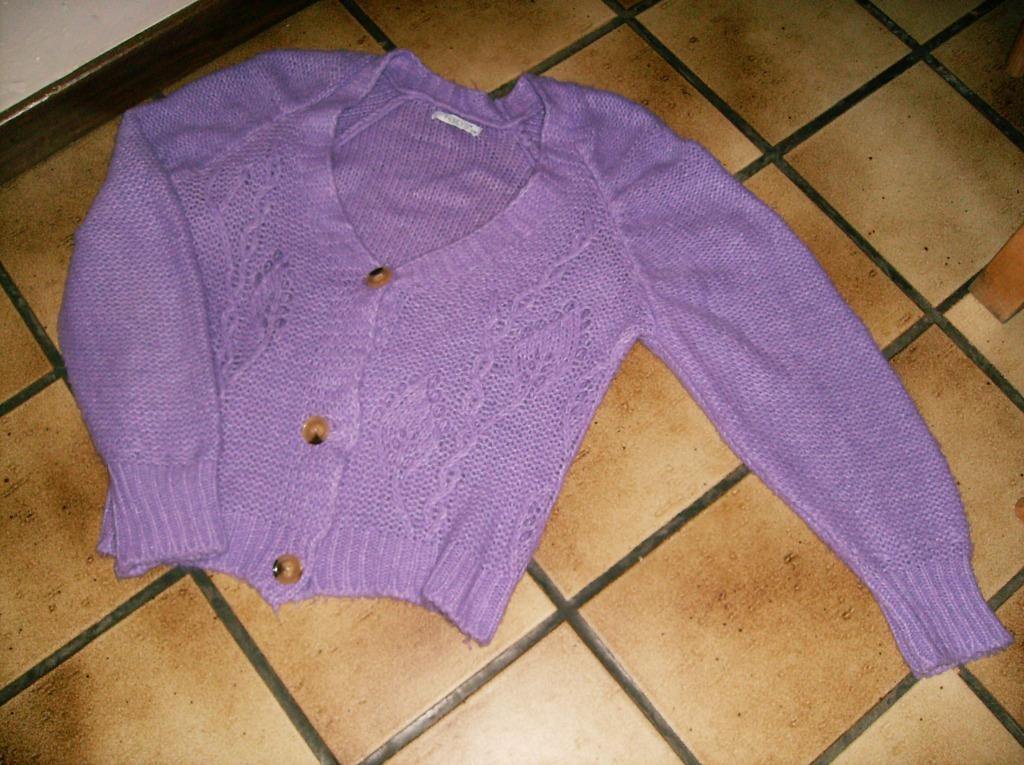 los machine gebreide paarse  vest mt  S/M, Ophalen of Verzenden