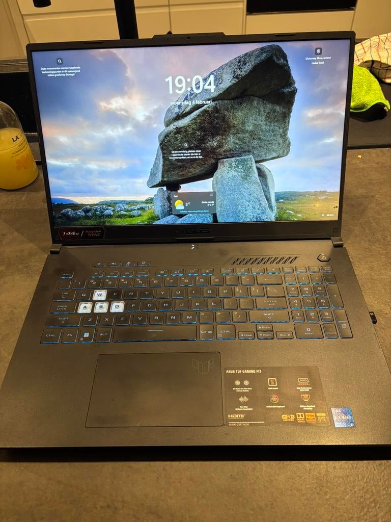 Asus TUF gaming F17 gaming laptop, Ophalen, Zo goed als nieuw, Gaming