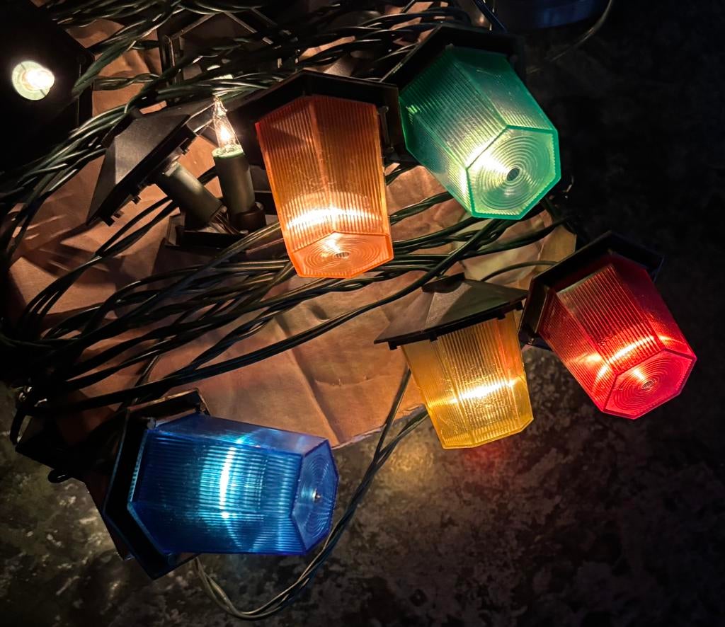 40 party light lampjes met adapter., Ophalen of Verzenden, Gebruikt
