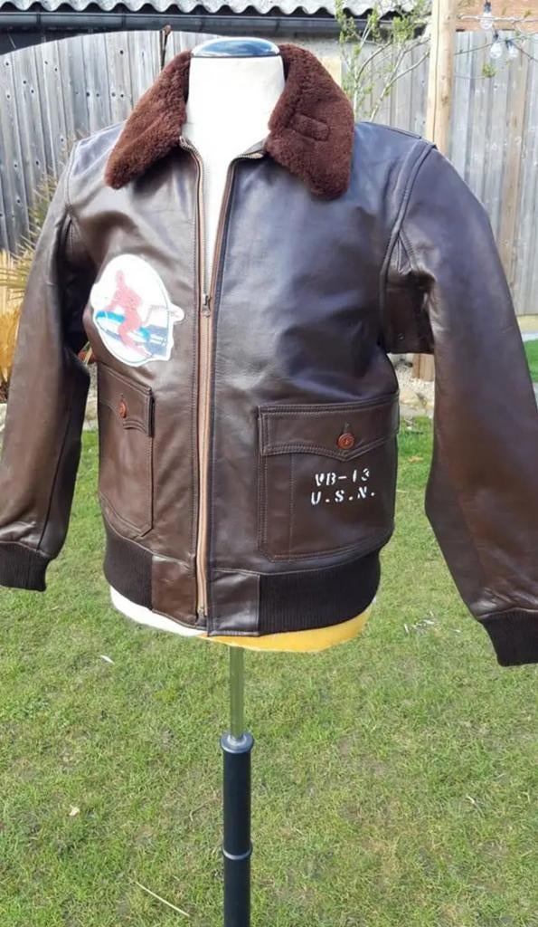 Veste de vol WW2 M422a bleu marine repro, Enlèvement ou Envoi