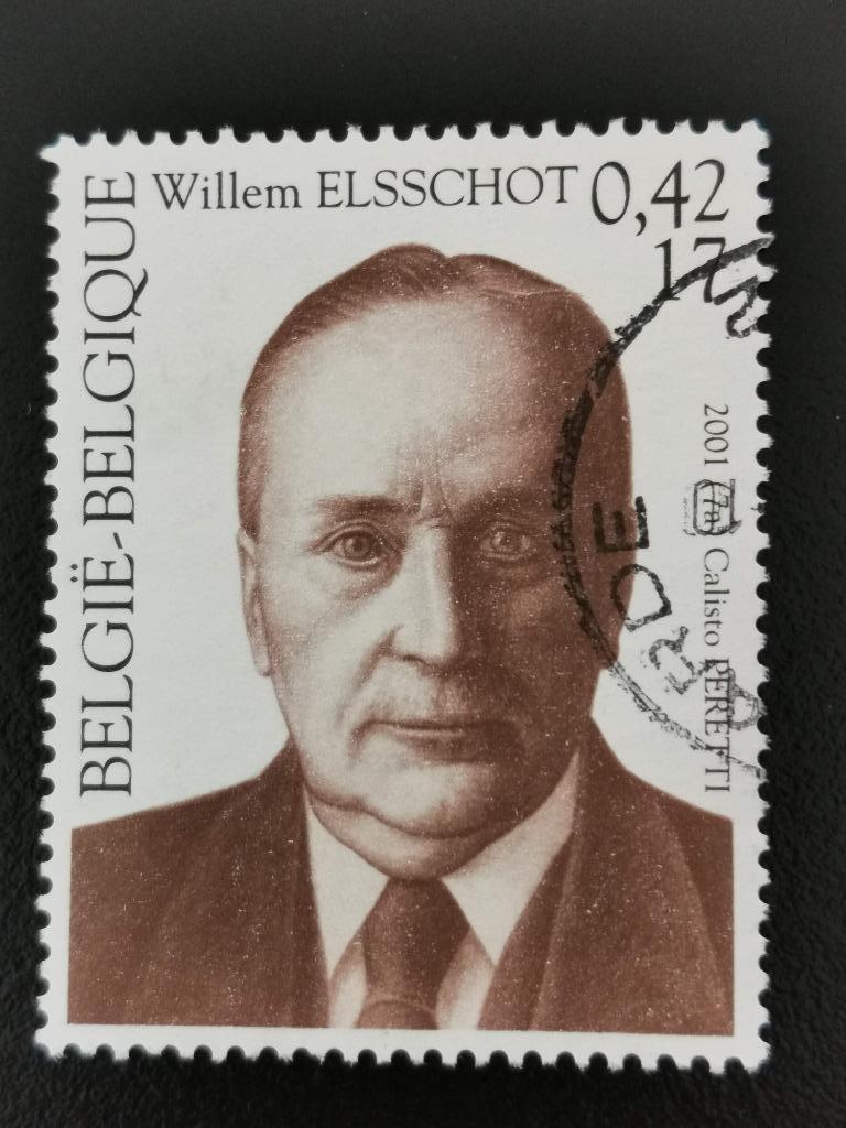 Belgique 2001 - écrivain - Willem Elsschot, Enlèvement ou Envoi, Affranchi