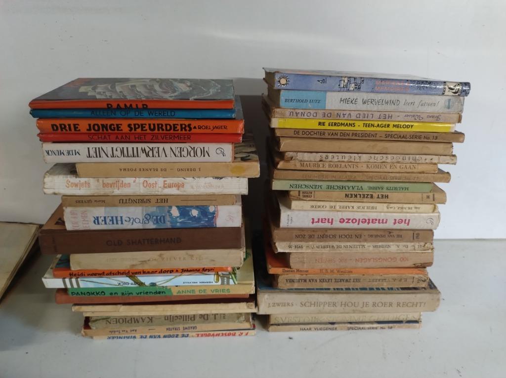 Groot lot van oude / vintage (kinder)boeken, Enlèvement ou Envoi, Utilisé