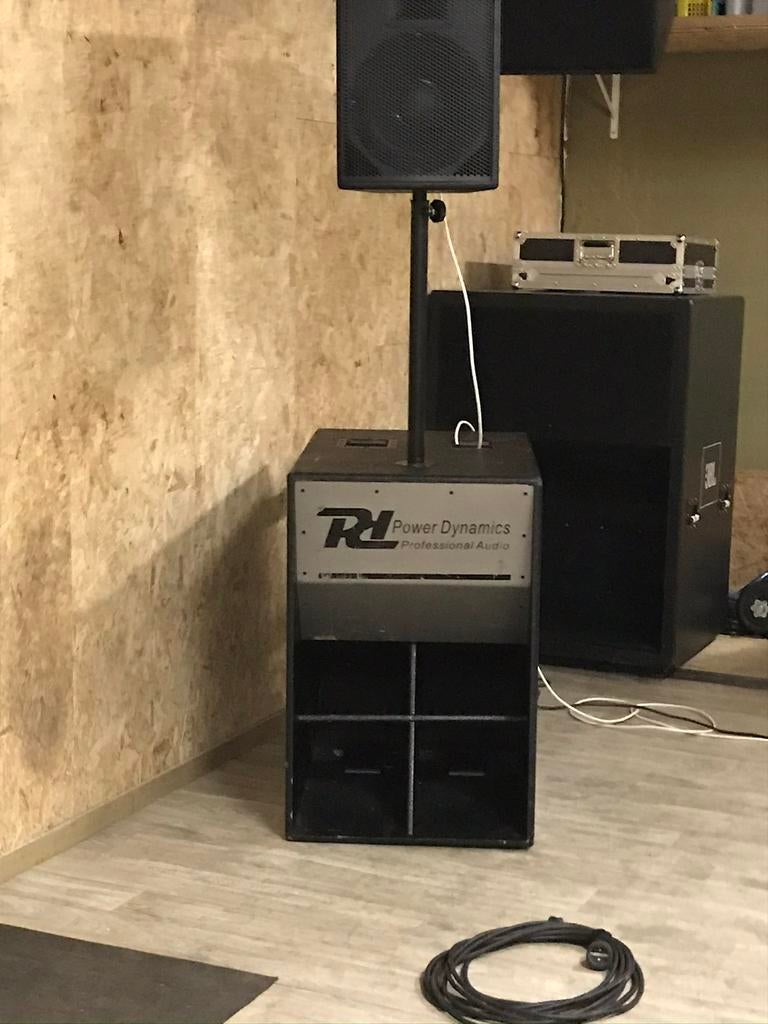 Hoorngeladen Subkisten met Pioneer woofer 1000watt aes, Enlèvement, Comme neuf