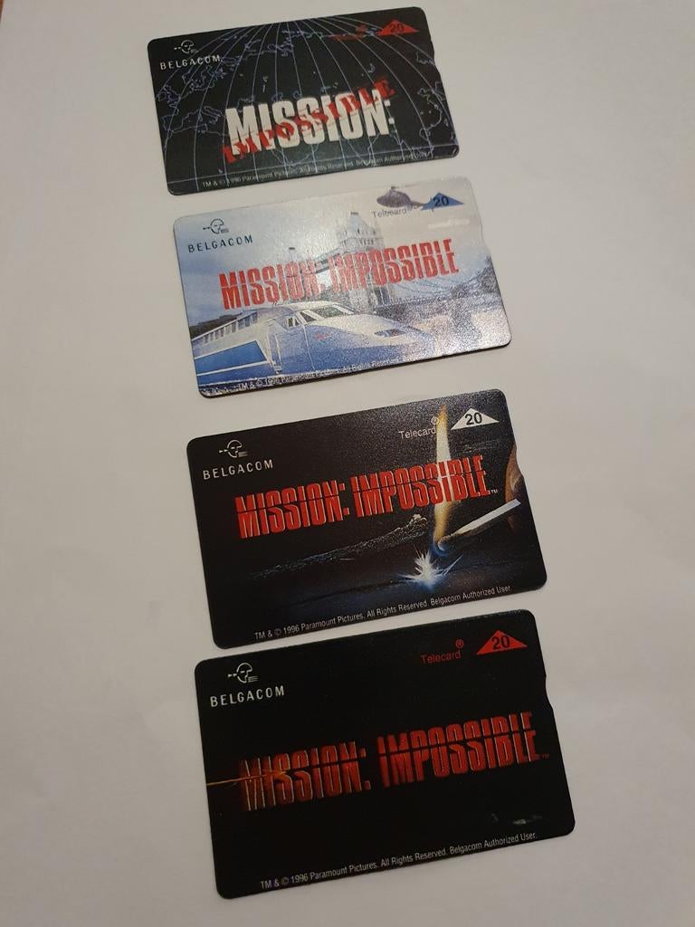 Série de carte téléphonique belgacom mission impossible, Enlèvement ou Envoi