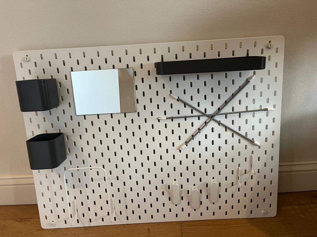 Pegboard Skådis … organisatie memo-bord, Ophalen, Zo goed als nieuw