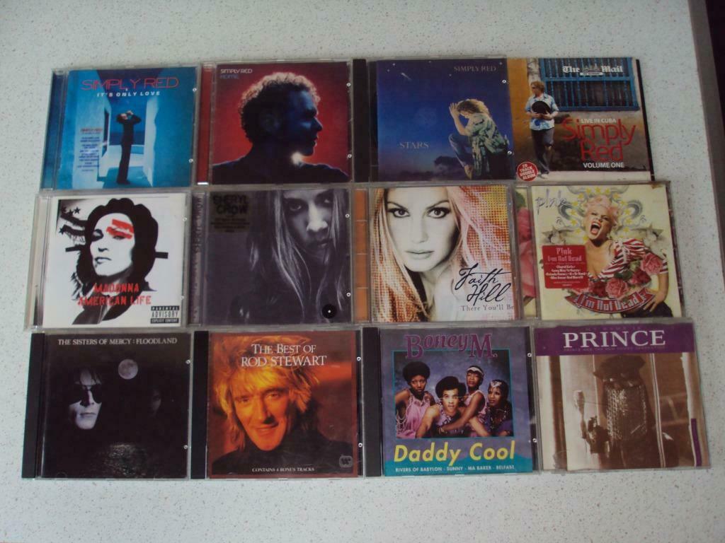 Lot 43 met 11 CD's van "Prince, Simply Red, Enlèvement ou Envoi
