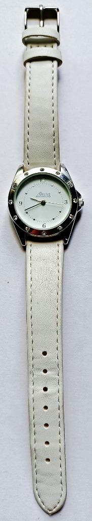 Montre femme SECRET DREAMS blanche, 12 cristaux Swarovski, Enlèvement ou Envoi, Utilisé, Bijou ou Montre