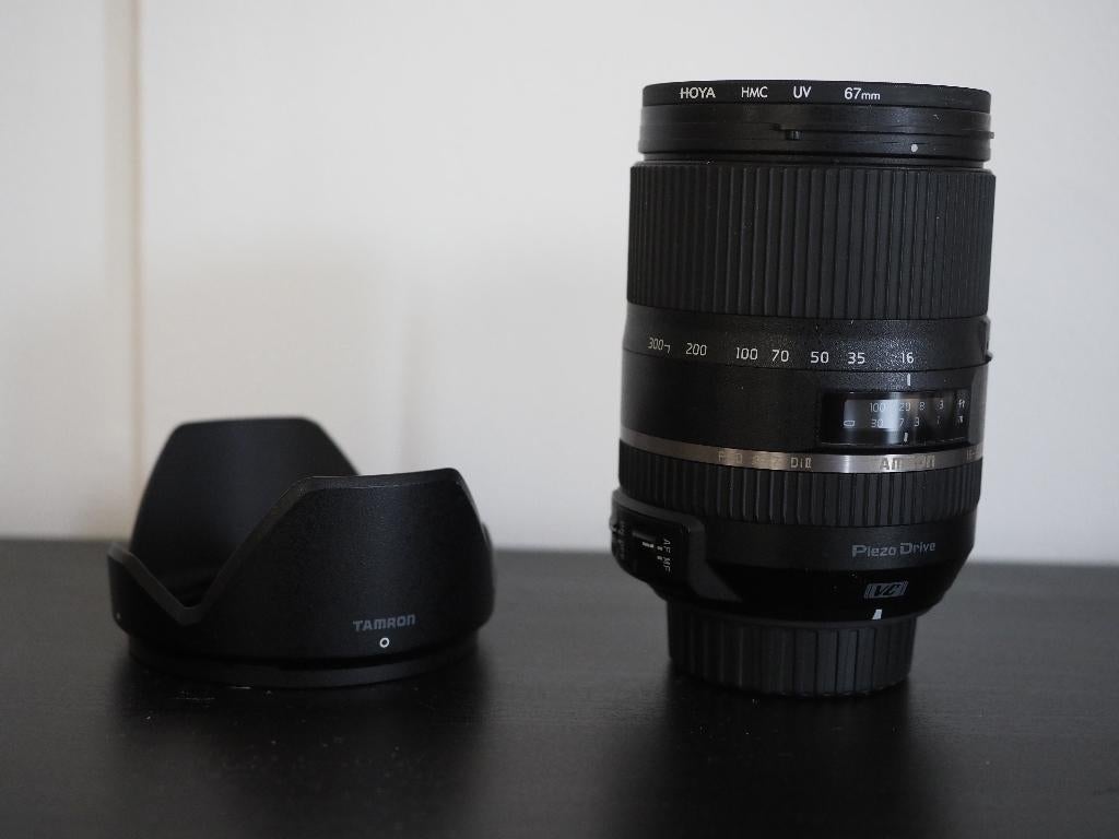 Tamron 16-300mm F/3.5-6.3 Di II VC PZD (NikonFMount)+filters, Audio, Tv en Foto, Ophalen, Gebruikt, Telelens, Zoom