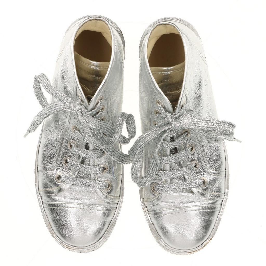 Chanel Coco Mark 37, Gris, Sneakers et Baskets, Porté, Chanel