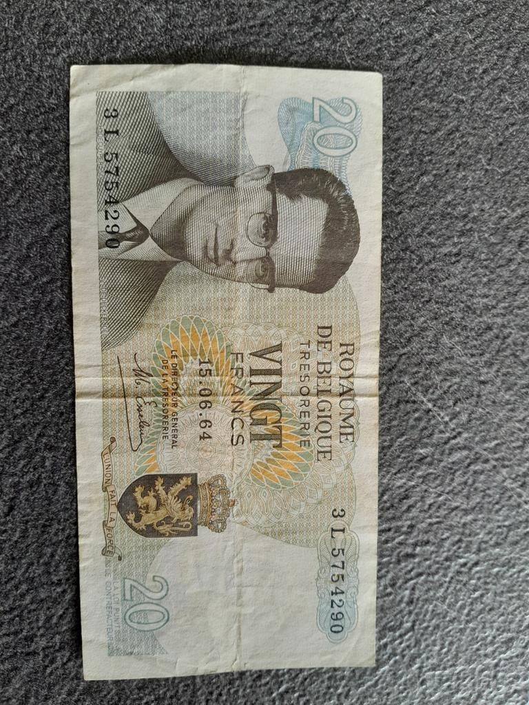 20 francs belge, Enlèvement