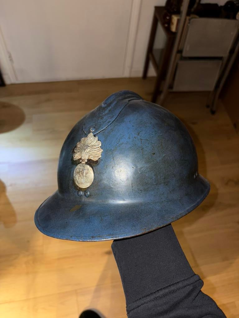 Orginele Franse Adriaan helm WWII, Ophalen of Verzenden, Landmacht, Helm of Baret