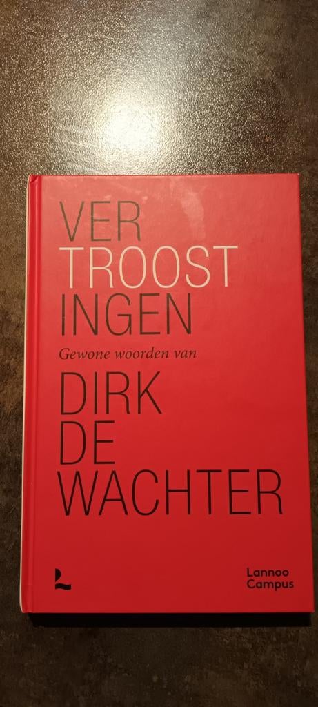 Dirk De Wachter - Vertroostingen, Boeken, Ophalen, Zo goed als nieuw, Dirk De Wachter