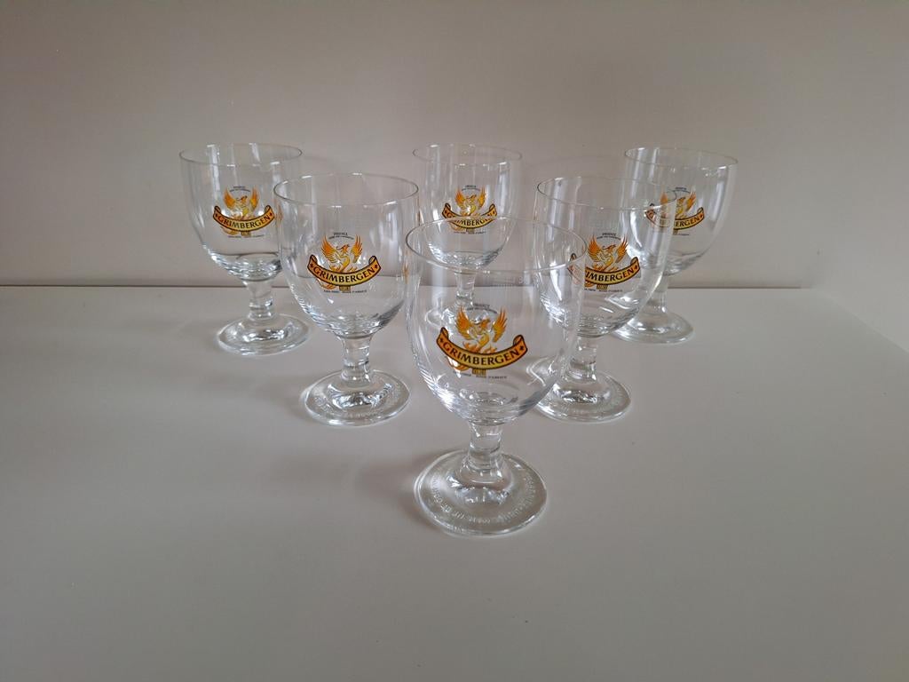 6 Grimbergen phoenix glazen,  nieuw., Ophalen of Verzenden, Nieuw, Glas of Glazen, Overige merken