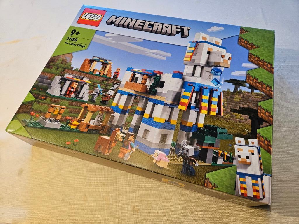 LEGO minecraft 21188 The Lama Village als nieuw MET DOOS, Ophalen of Verzenden, Zo goed als nieuw, Complete set, Lego