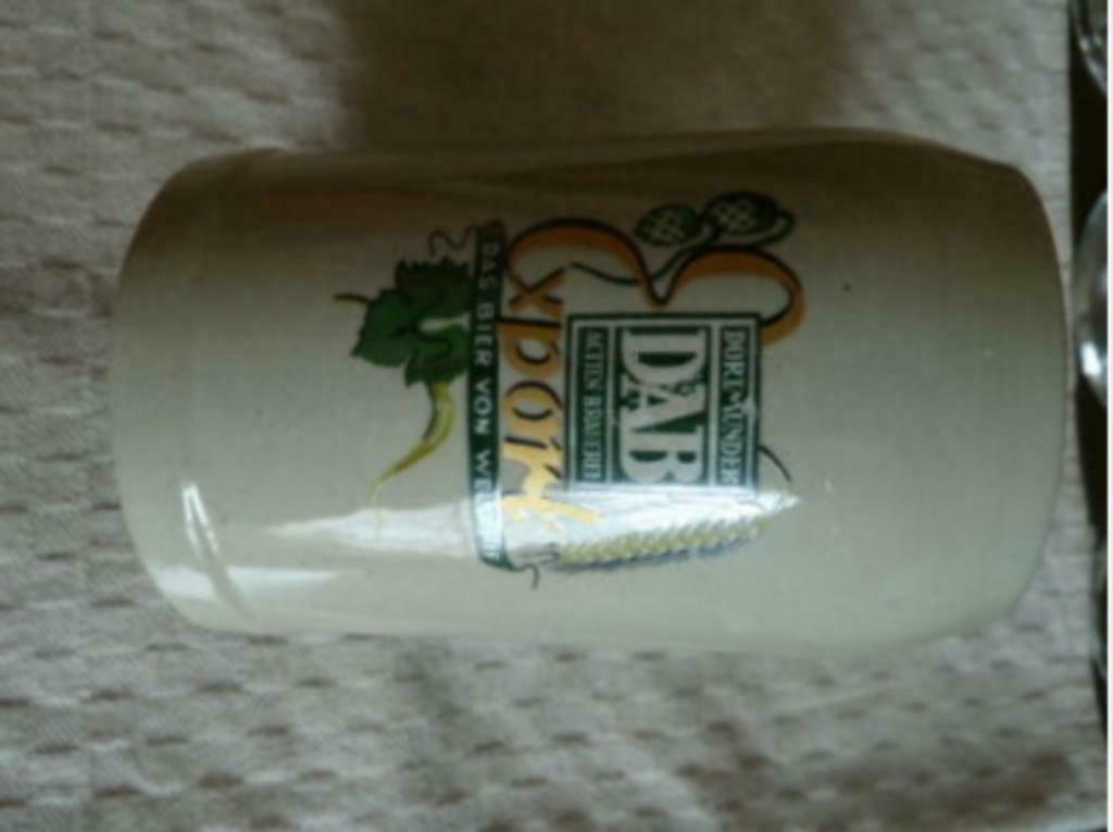 #F bier glas / pul DAB EXPORT 1/4L Das Bier von Weltruf, Enlèvement ou Envoi, Utilisé, Verre à bière