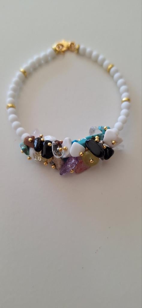 Armband halfedelstenen, Envoi, Neuf