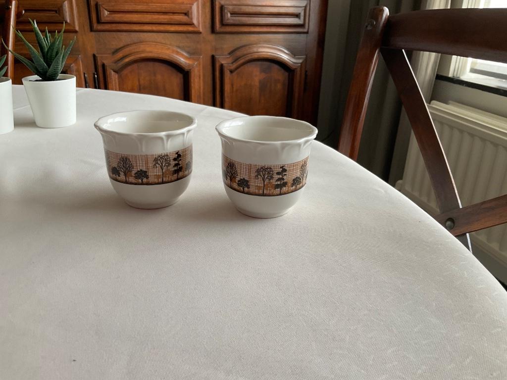 Lot de 2 mini cache-pots haut. 6 cm, état neuf, Maison & Meubles, Enlèvement ou Envoi, Comme neuf