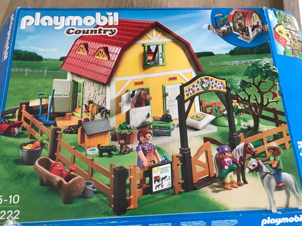 Playmobil - ferme pour chevaux, Comme neuf, Ensemble complet