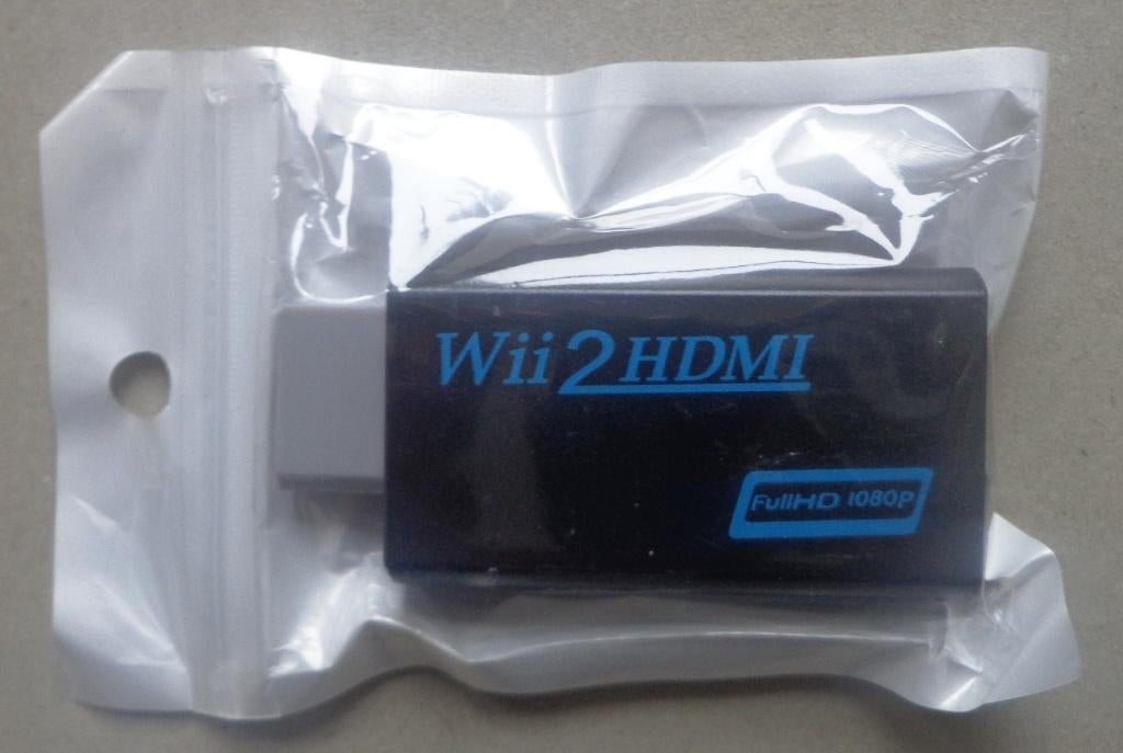 Wii 2 HDMI adapter voor de Nintendo Wii Zwart NIEUW, Ophalen of Verzenden, Nieuw