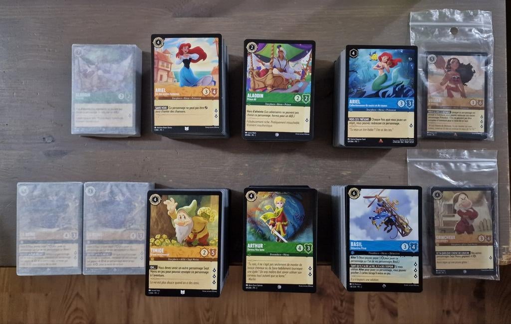 Lorcana cartes Disney, Enlèvement ou Envoi, Comme neuf, Plusieurs cartes, Foil