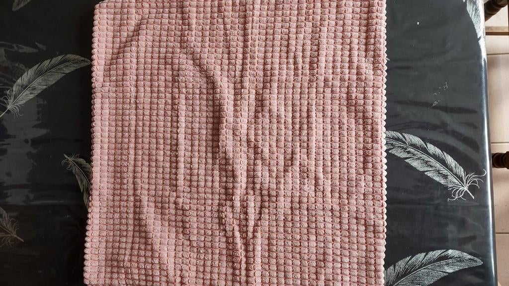 housse de coussin 50x50 cm, Enlèvement ou Envoi, Utilisé, Rose
