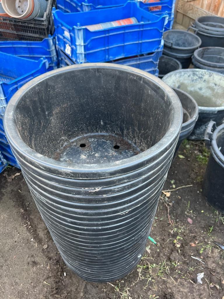 Heel grote plantenkuip harde plastiek 38 x 24 cm, Tuin en Terras, 25 tot 40 cm, Kunststof, Rond, Ophalen of Verzenden