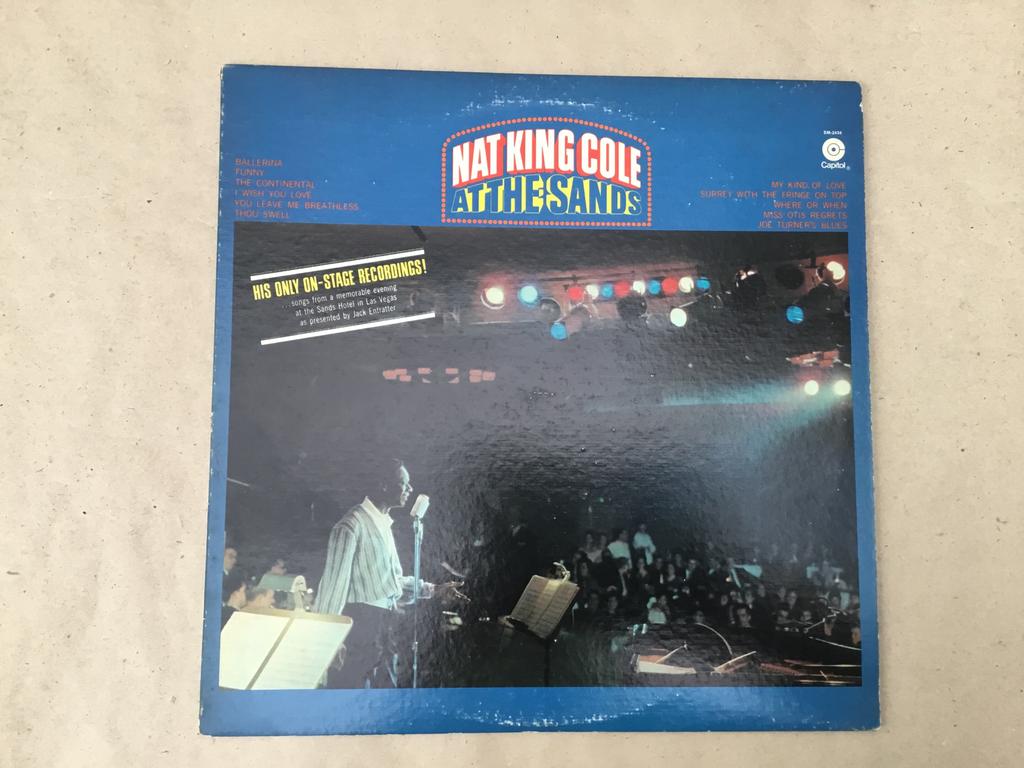 Lp vinyl Nat King Cole at the Sands, Cd's en Dvd's, Ophalen of Verzenden, Zo goed als nieuw