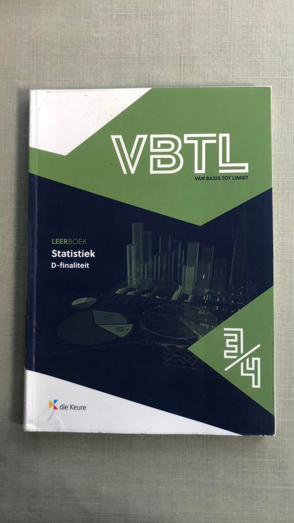 VBTL 3/4 – leerboek statistiek , Enlèvement ou Envoi, Comme neuf, Néerlandais