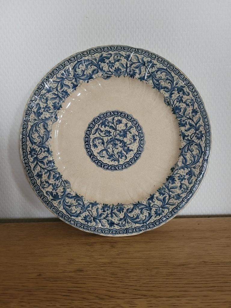 Antiek aardewerk bord Gien France 1930, Antiek en Kunst, Ophalen of Verzenden