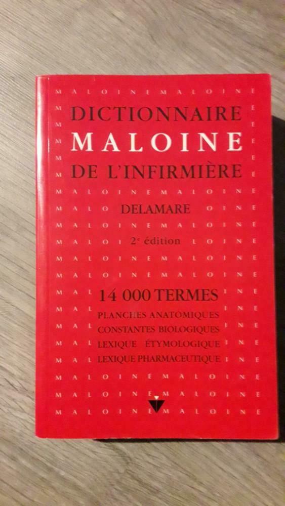 20) Delamare "dictionnaire Maloine de l'infirmière ", Livres, Enlèvement, Comme neuf