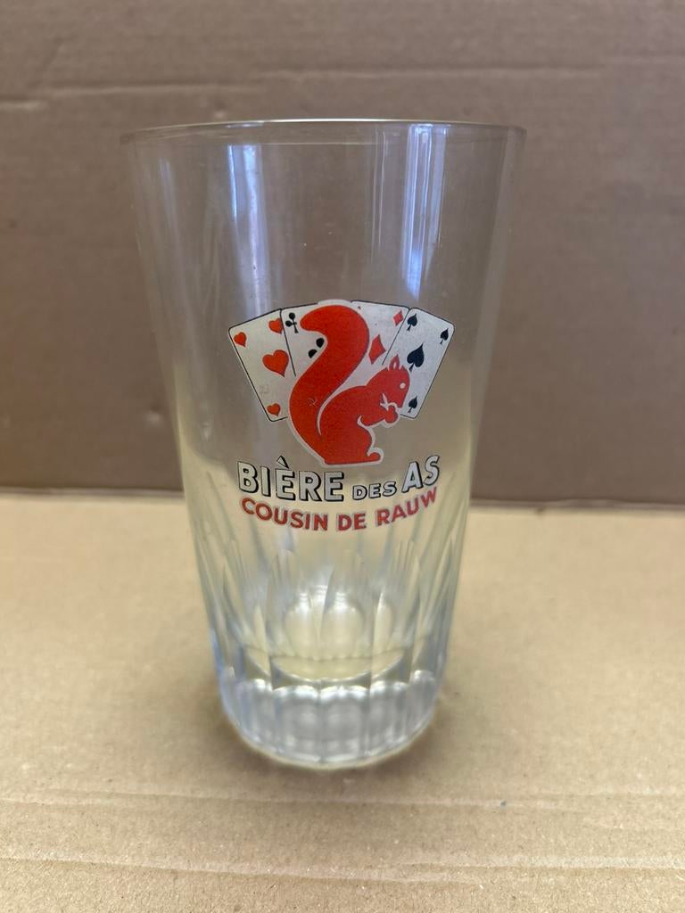 Verre Bière des AS Cousin De Rauw Frameries, Collections, Marques de bière, Enlèvement ou Envoi, Comme neuf