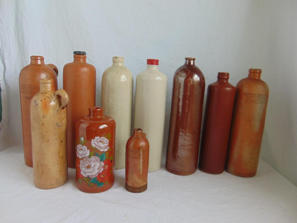 Lots d'anciennes Bouteilles en grès Lucas Bols, Enlèvement ou Envoi