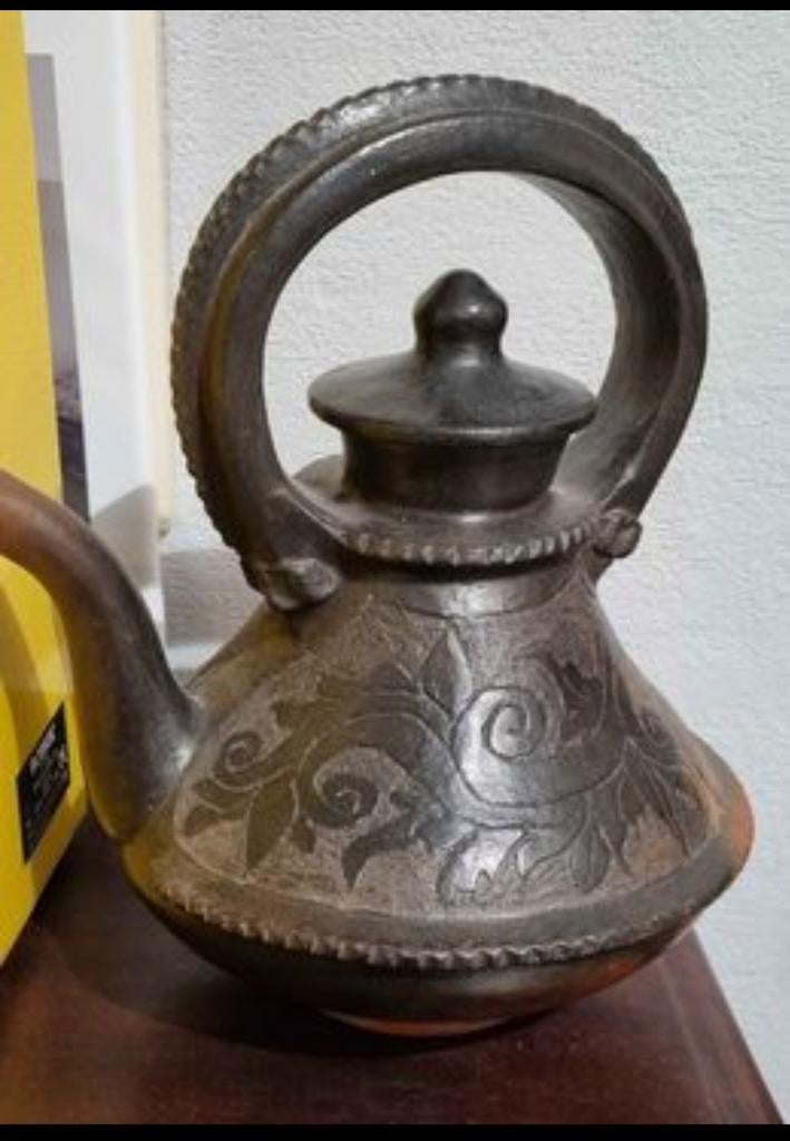 Sier Koffiekan uit Bali, Antiek en Kunst, Ophalen of Verzenden