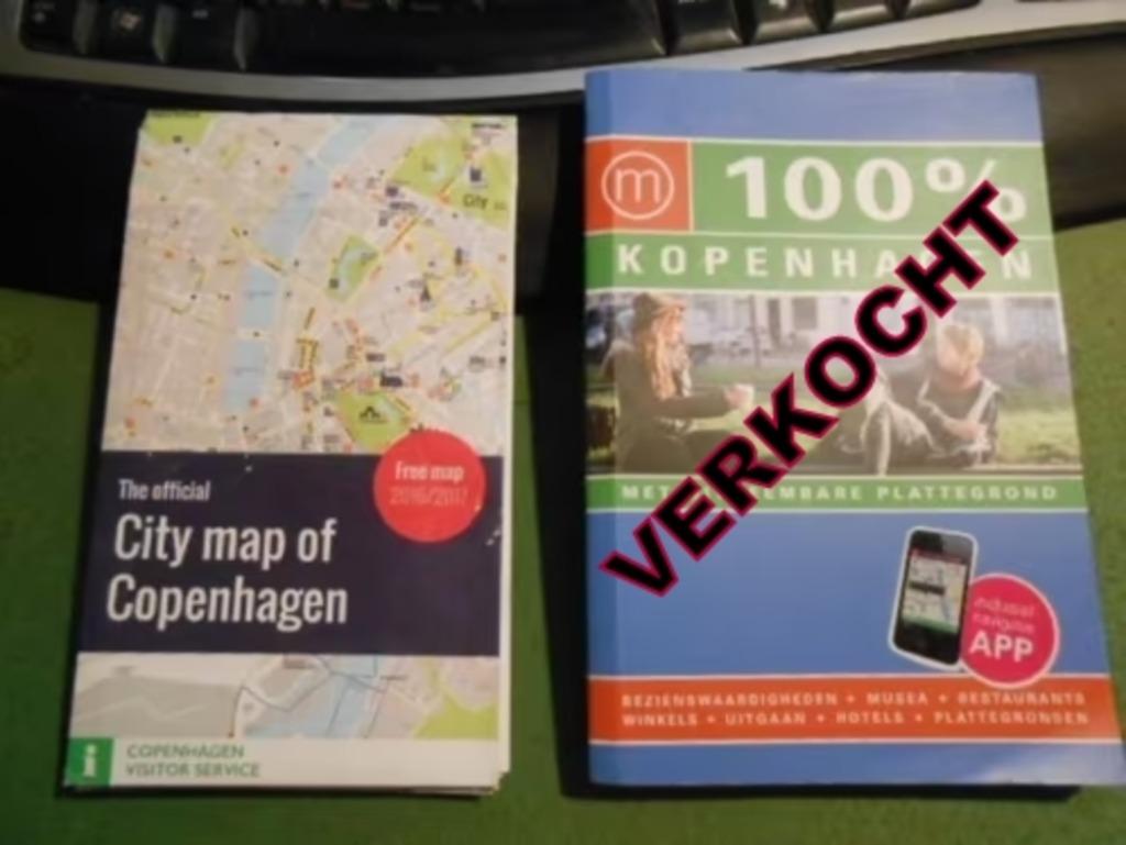 stadsplan Kopenhagen Engelstalig, Ophalen of Verzenden, Zo goed als nieuw, Reisgids of -boek, Overige merken