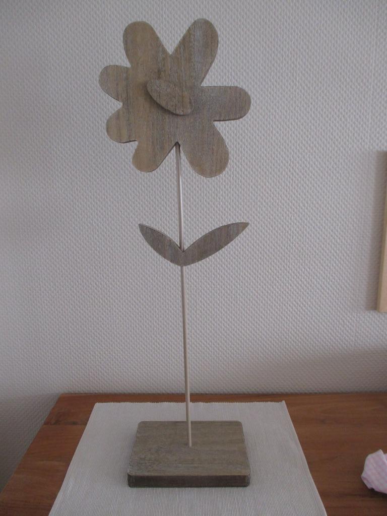 decoratiebloem -hout - nieuw, Ophalen of Verzenden, Nieuw, Binnen