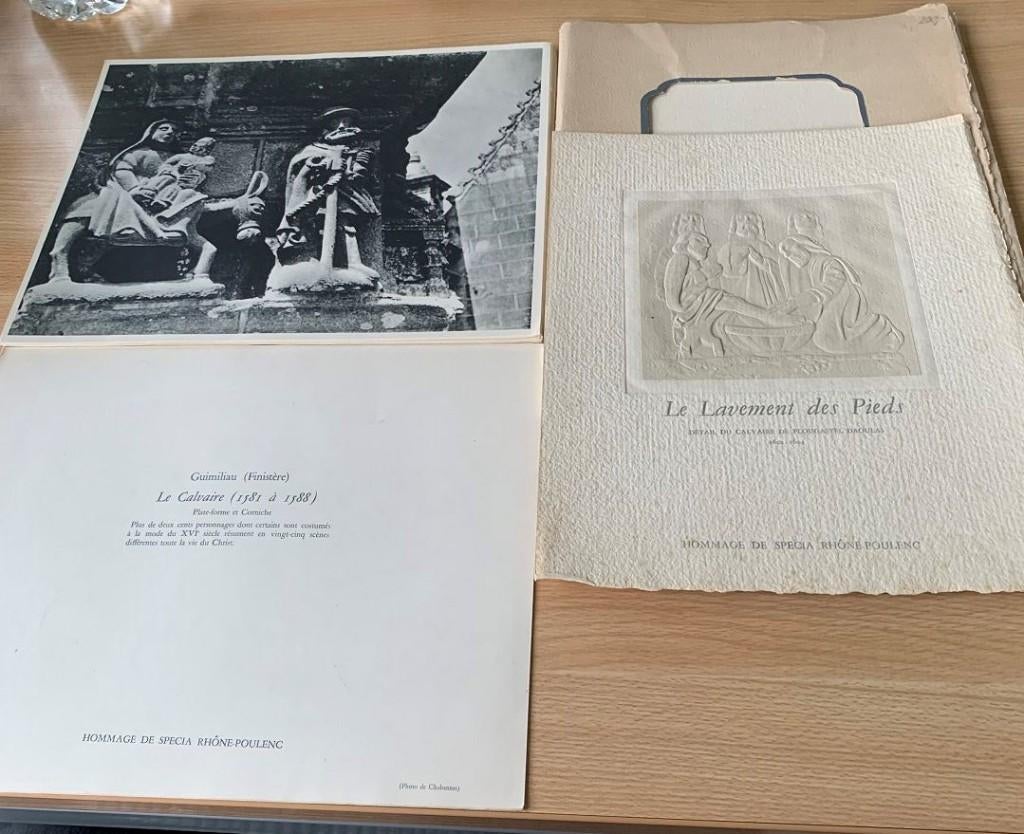 prenten CALVAIRES Bretagne 1602-1604, le lavement des pieds, Enlèvement ou Envoi, Avant 1940, Photo, Comme neuf