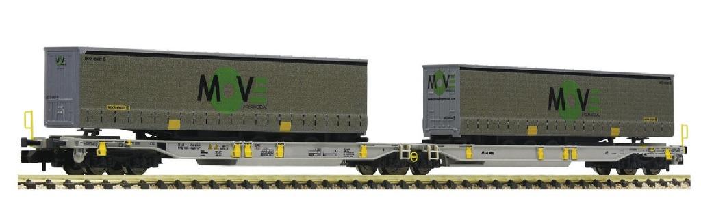N--schaal Fleischmann - gelede wagon - oplegger, Ophalen of Verzenden, Wagon, Fleischmann