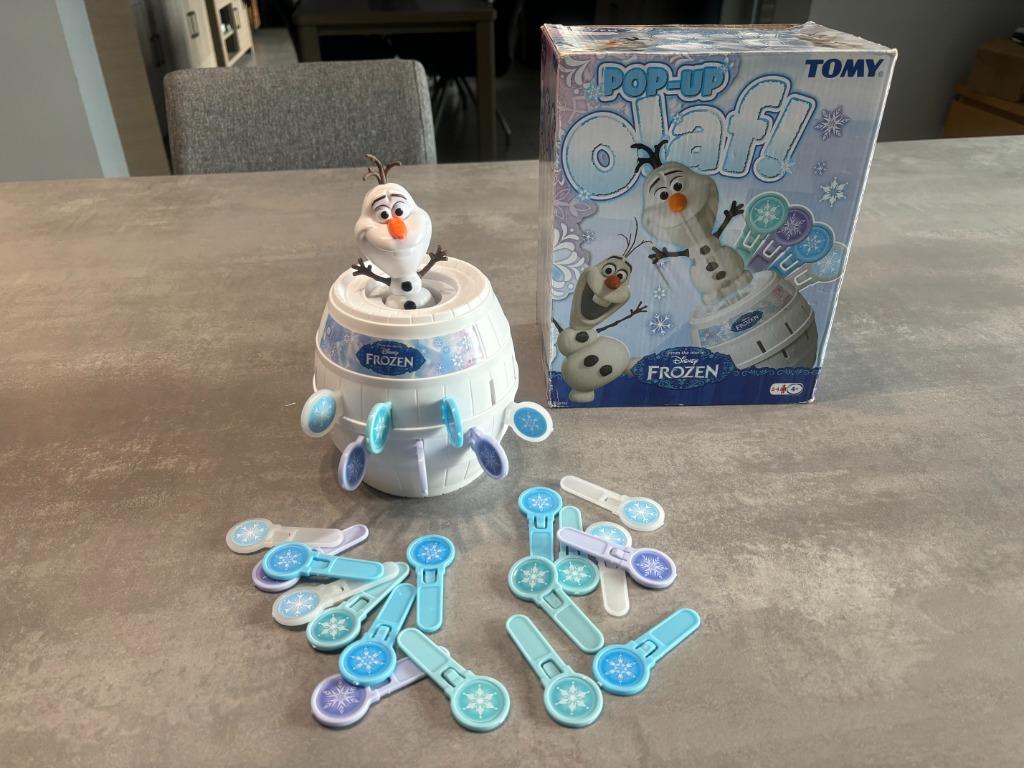Jeu pour enfant - Pop Olaf - Frozen, Hobby en Vrije tijd, Een of twee spelers, Ophalen of Verzenden, Zo goed als nieuw, Tomy