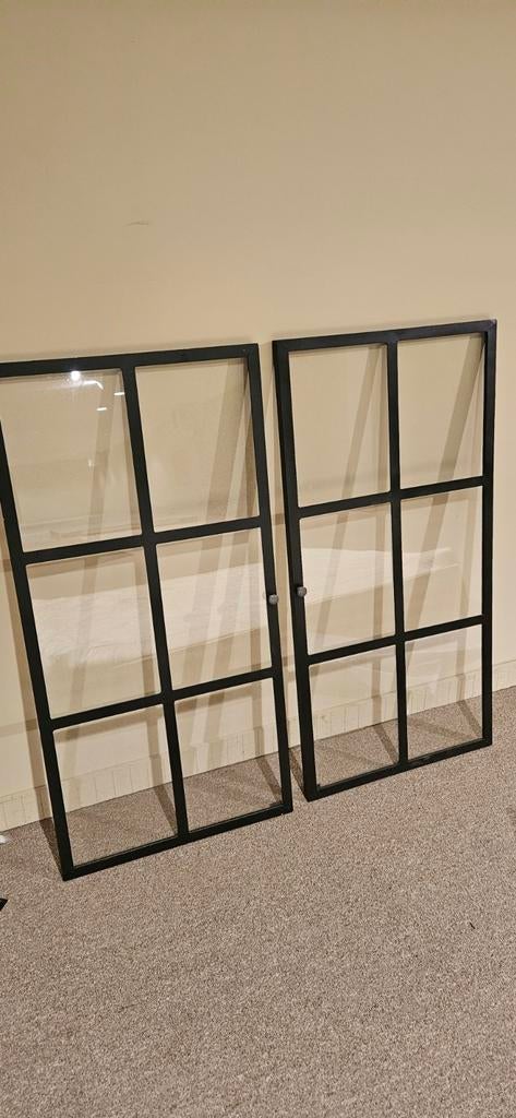 2 metalen deurkaders, enkel stukje glas gescheurd, Huis en Inrichting, Woonaccessoires | Memoborden, Ophalen of Verzenden, Gebruikt